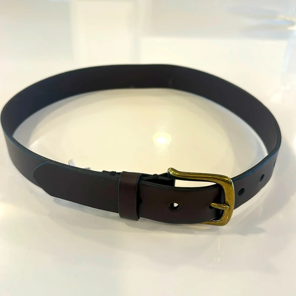 Gap Kids brown leather belt size L